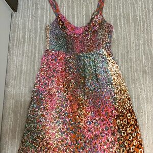 Anthropolgie: Maeve Multicolor Patterned Dress